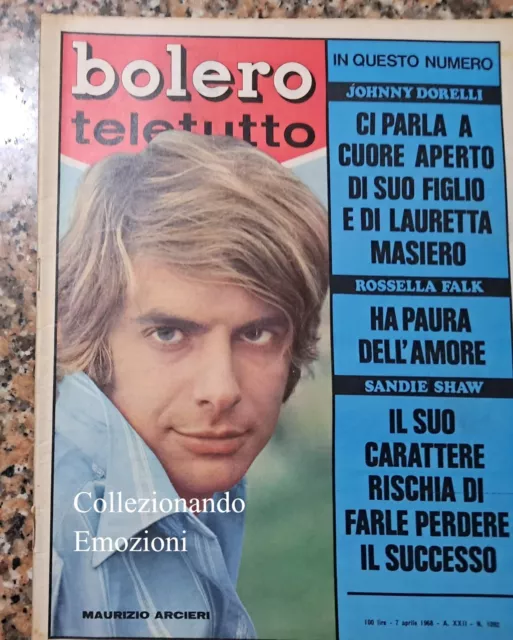 Bolero Teletutto n. 1092 del 1968-Maurizio Arcieri-Johnny Dorelli-Sandie Shaw