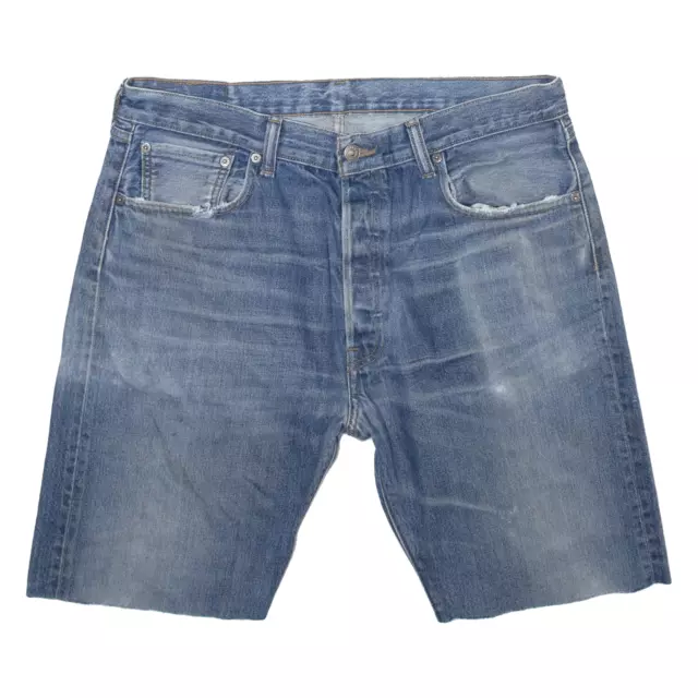 LEVI'S 501 Cutoff Mens Denim Shorts Blue M W36