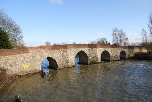 Photo 6x4 Bridge over the River Medway, Yalding Congelow  c2009