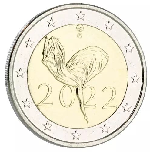 2 Euro Commémorative Finlande 2022-Centenaire du Ballet National-UNC Qualité FDC