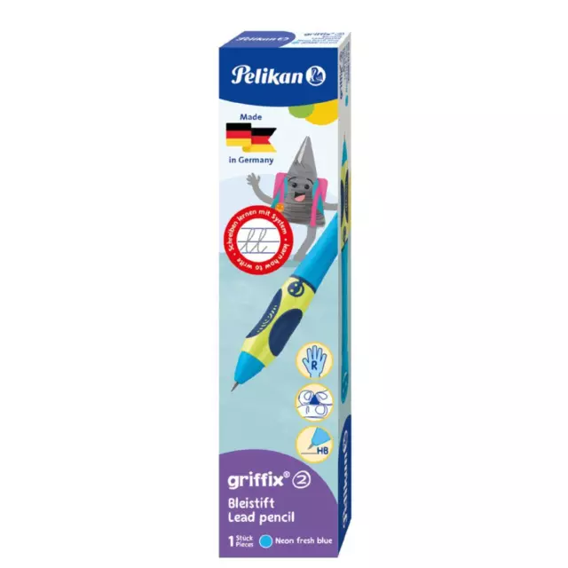 griffix Schreiblernbleistift Neon Fresh Blue Pelikan 820516 (4012700820518)