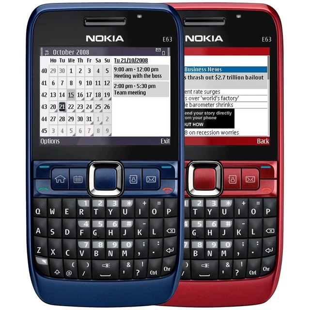 Original unlocked NOKIA E63 3G WIFI Bluetooth MP3 player 2MP QWERTY Mobile Phone