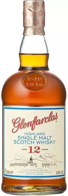 Glenfarclas 12 Year Old Highland Single Malt Scotch Whisky 700ml Bottle