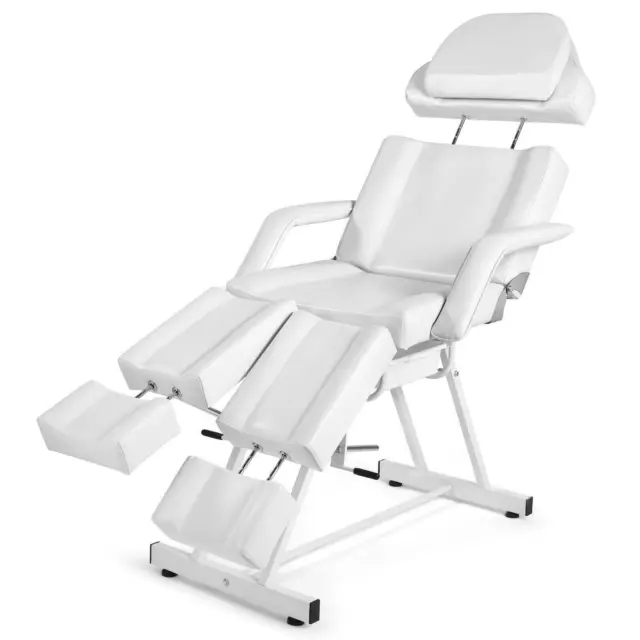 Adjustable Massage Table Split Footrest Tattoo Chair Salon Parlor Spa Facial Bed