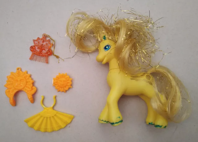 Figurine My Little Pony Mon Petit Poney G2 1997 Golden Light Princess Accesoires