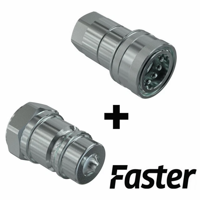 Coupleur rapide à clapet Mâle et Femelle 1/4" FASTER
