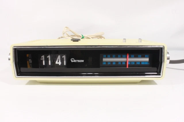 DETSON CR-7. AM/FM radio/flip alarm clock.(ref H 535) $119.07 - PicClick CA