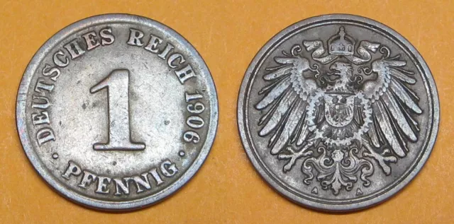 Kaiserreich : 1 Pfennig 1906 A