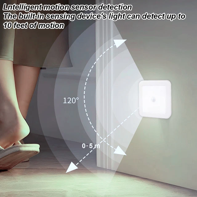 6 LED MOTION Sensor Light PIR Wireless Night Lighting Battery