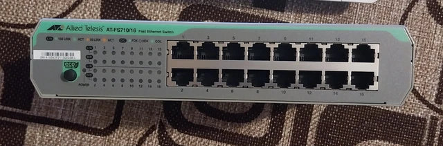 Allied Telesis At-fs710/16-50 Switch 16 Ports Argenté - Switch, HUB