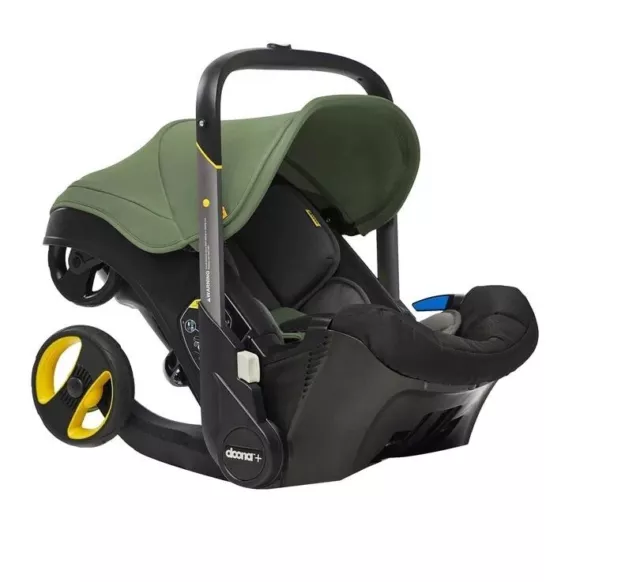 Doona + Autositz Kinderwagen in Wüstengrün Gruppe 0+ von Geburt bis 13kg 2