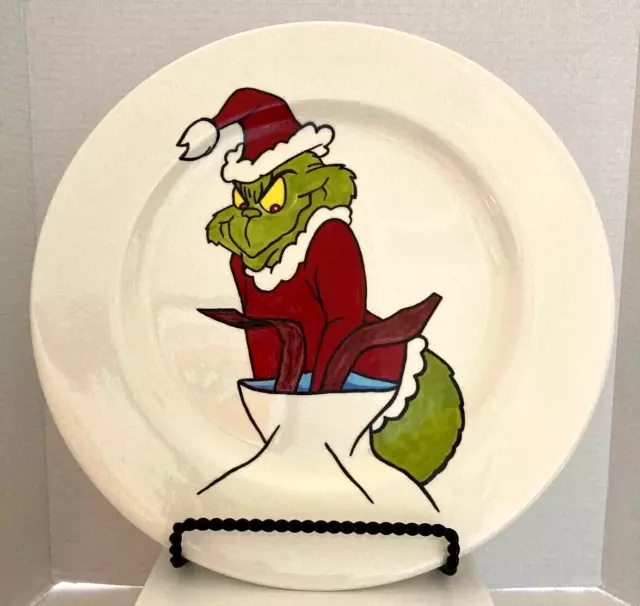 ORIGINAL PAINTING THE Grinch Christmas Thayer Art OOAK Canvas NOT A PRINT  £33.22 - PicClick UK