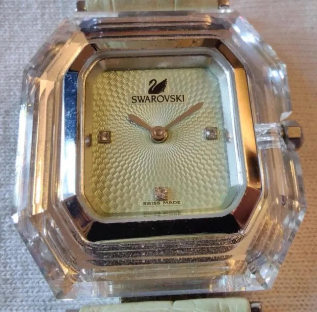 Swarovski watch womens Crystal Time vintage 1999 rare tags papers retail $235