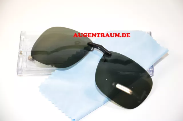 Sonnenbrillenclip Sonnenclip grau/grün Vorhänger Sonnenbrille Switch it Neu