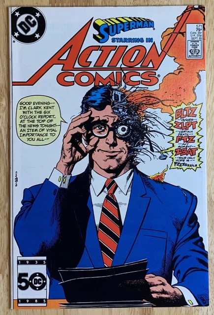 SUPERMAN Action Comics #571 DC Comics Sept.1985 9.0 VF/NM or Better! Great Book!