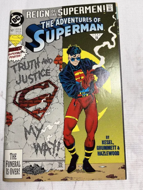 The Adventures of Superman #501 Comic Book - DC Comics VG