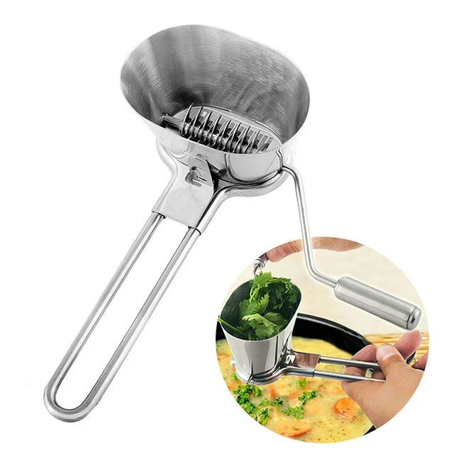 Argent Coriandre Chopper Acier inoxydable Accessoires de cuisine  Légume
