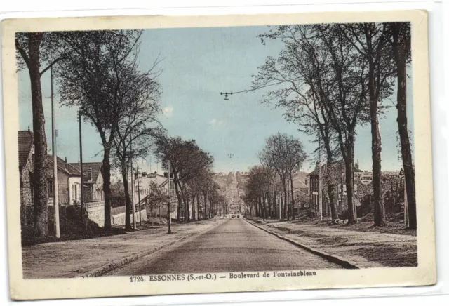 1 CPA 91 Essonne Essonnes Boulevard de Fontainbleau pcfravainc637