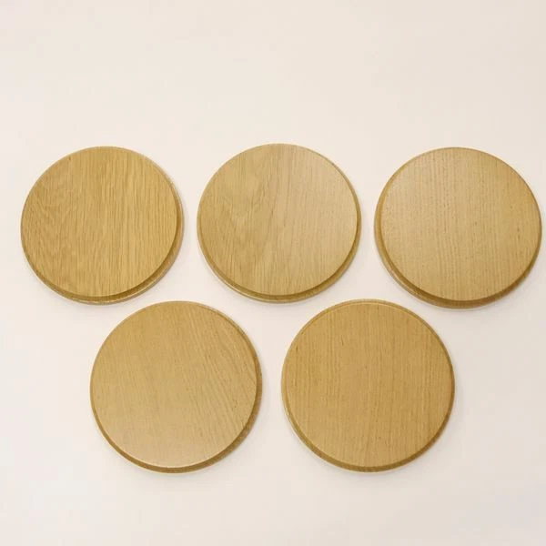 5 Pieza Keilerschilder Redondo Roble Claro Af 15 CM Tablero Keiler Gewaffbrett