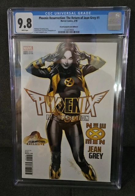 Phoenix Resurrection #1 J Scott Campbell Variant CGC 9.8 NM/M Edition G