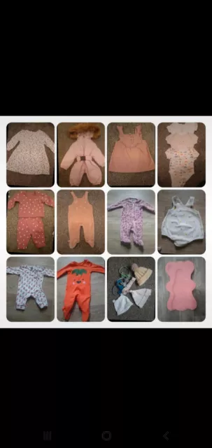 Newborn Baby Girl Clothes Bundle 0-3 months