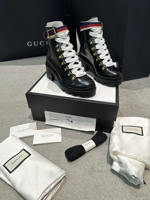 Gucci sylvie web ankle boot shop