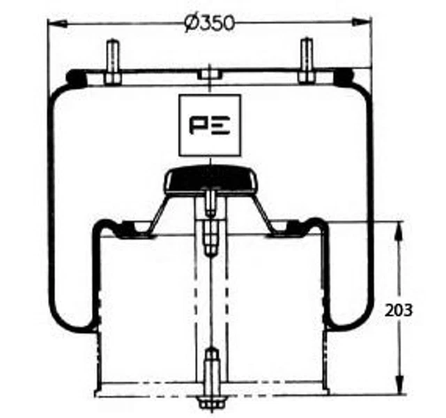 PE Automotive Federbalg, Luftfederung 084.084-72A