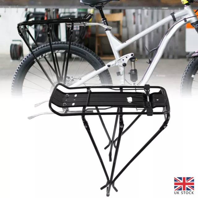 Aluminum Alloy Rear Bicycle Pannier Rack Luggage Bag Carrier Cycle Mountain Bike