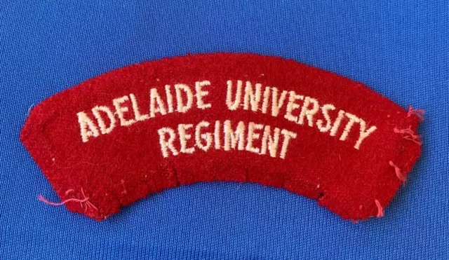 Adelaide University Regiment Cloth Shoulder Title Patch Badge Militaria F82