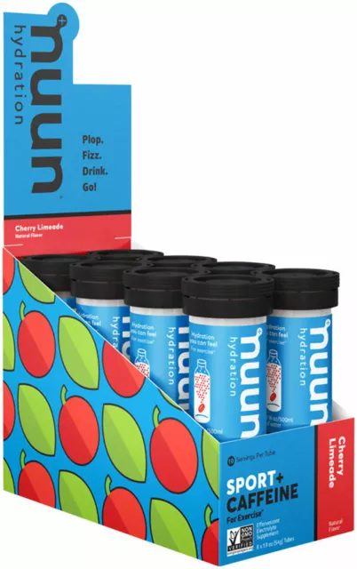 Nuun Électrolyte Sport + Caféine Énergie Boisson Onglets Mangue Orange - Boîte