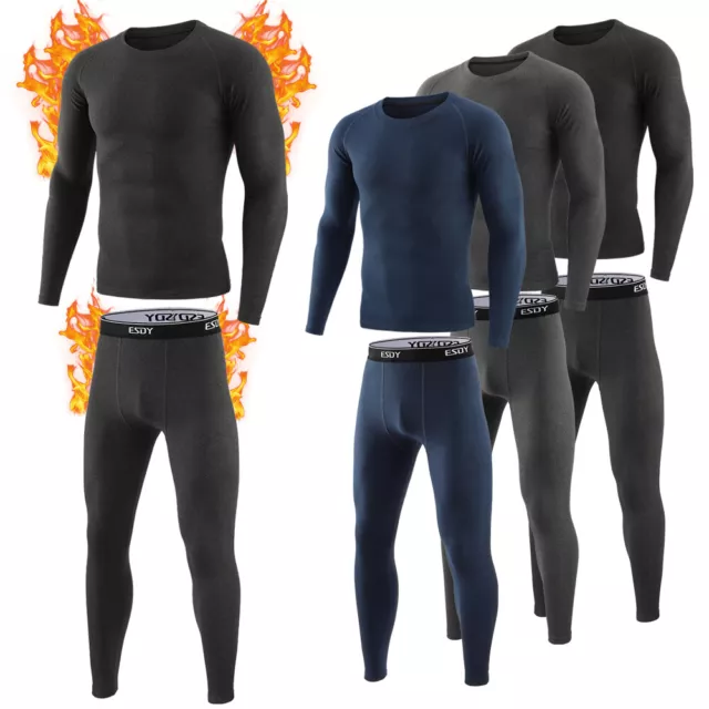 Herren Funktionswäsche Ski Sports Baselayer Skiunterwäsche Thermounterwäsche Set