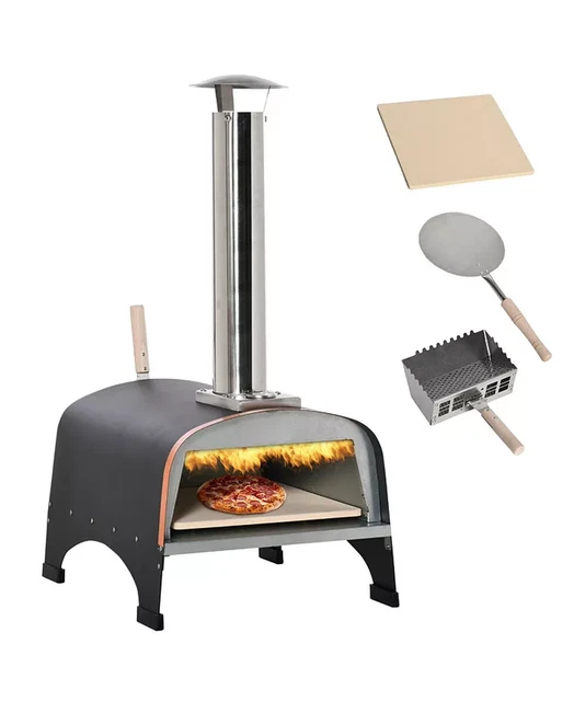 Outdoor Portable Pizza Oven Wood Pellets Fired and Accessories
