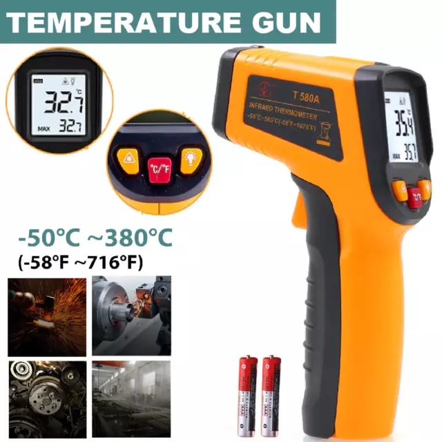 Non-contact Digital Laser Infrared Thermometer LCD IR Temp Meter Temperature Gun