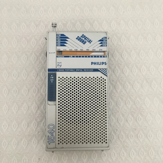 PHILIPS - radio FM/GO portable D1540/00 VINTAGE - bon etat