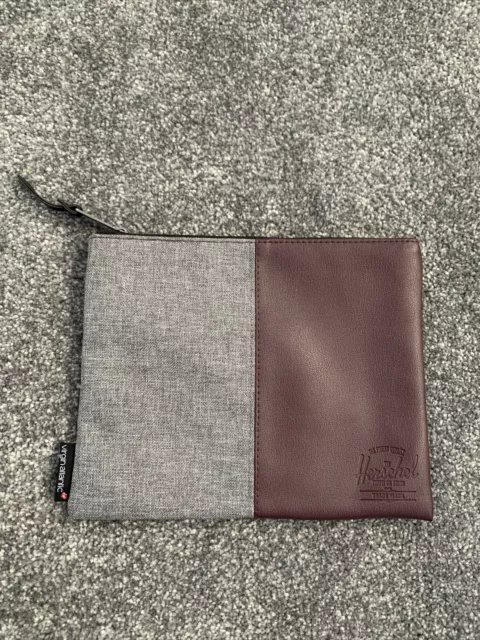 Herschel Virgin Atlantic Flight Wallet. Wash Bag. Toiletry Bag. Brown And Grey