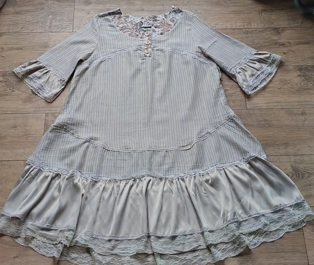 Jupe Longue Les Filles à La Vanille - Taille T-42 - Couleur Violet Et Noir - Occasion Très Bon État