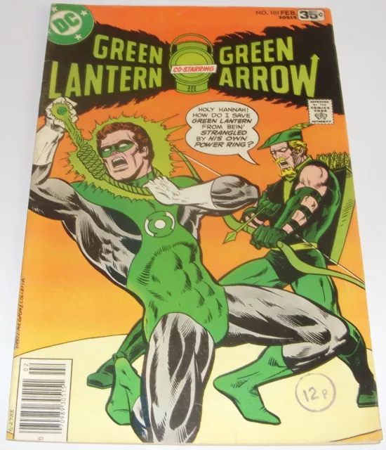 Green Lantern Co-Starring Green Arrow No 101 DC Comic From February 1978 Bronze