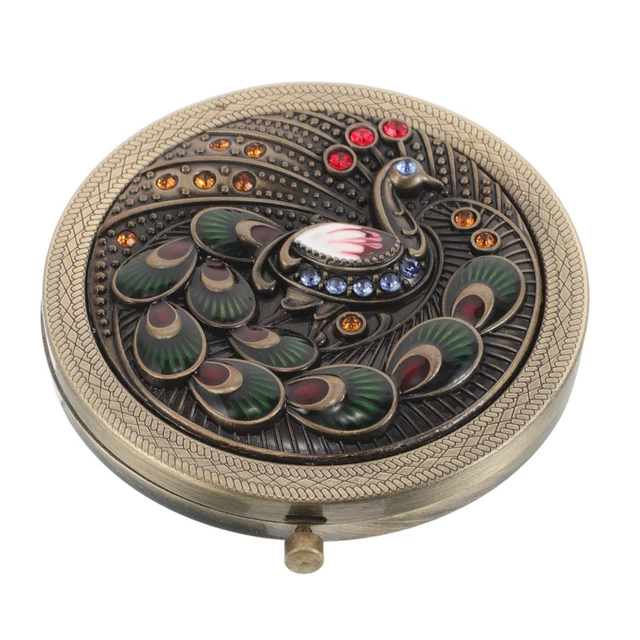 Miroir De Poche En Céramique Turque - Dans Sa Boîte, Cadeau Original, Finition Argenté