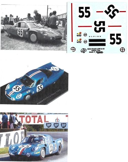 pasionslot - Alpine A110 Test Le Mans 1968 - Decoración y S&B de Coches