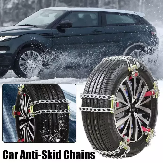 2x Anti-skid Mud Ice Snow Chains Winter Safety For Car SUV Tyre Truck 2023 Y5J2 2