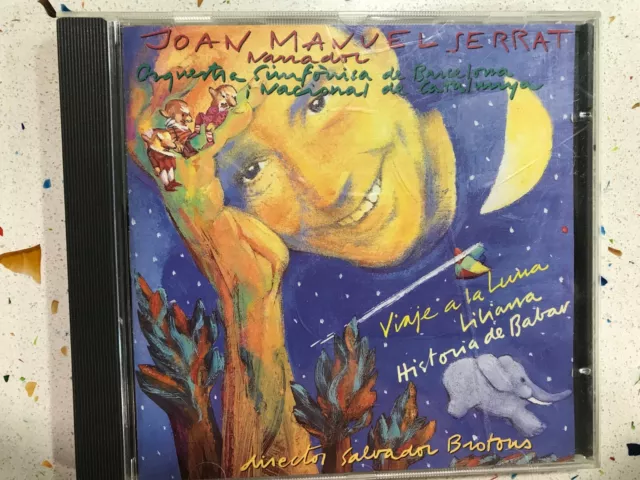 Joan Manuel Serrat Narrador Cd Viaje A La Luna Liliana Historia De Babar