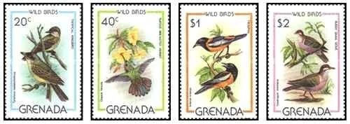 Timbres Oiseaux Grenade 813/816 ** (72005ER)