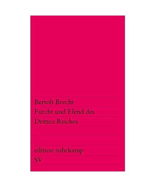 FURCHT UND ELEND des Dritten Reiches, Bertolt Brecht EUR 5,69 - PicClick DE