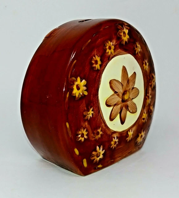 CERAMIC COIN PIGGY Bank, Retro Coin Bank Hand Painted Lucky Horse Shoe