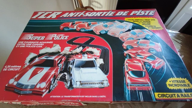 Circuit Voiture TCR / Anti Sortie de piste Super Police / idéal loisirs 1988