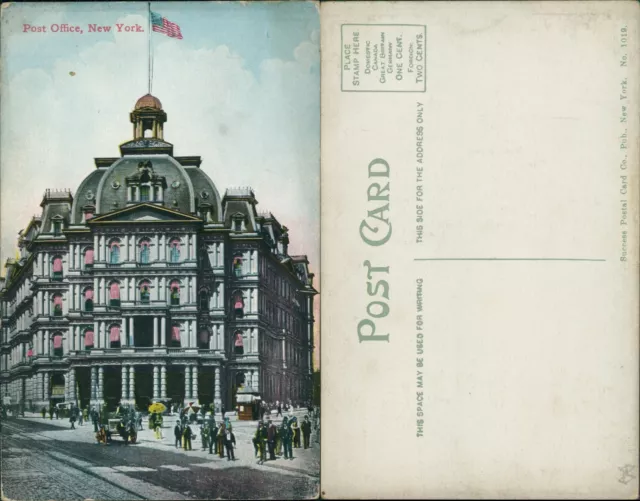 New York Post Office Success Postal Card Co 1019