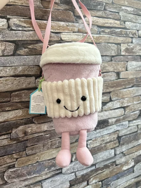 JELLYCAT AMUSEABLES PINK Coffee To Go Bag £44.45 - PicClick UK