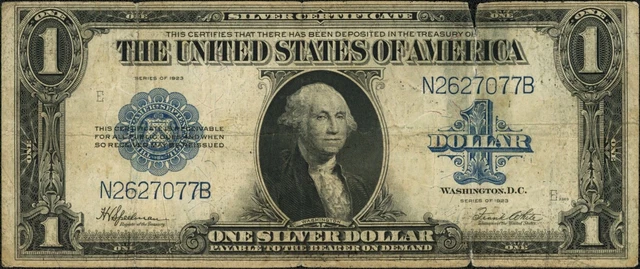 1923 $1 One Dollar Silver Certificate Note Fr#237