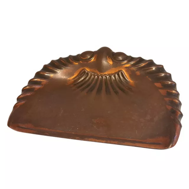 ANTIQUE JOSEPH SANKEY & Sons Art Nouveau Solid Copper Crumb Tray