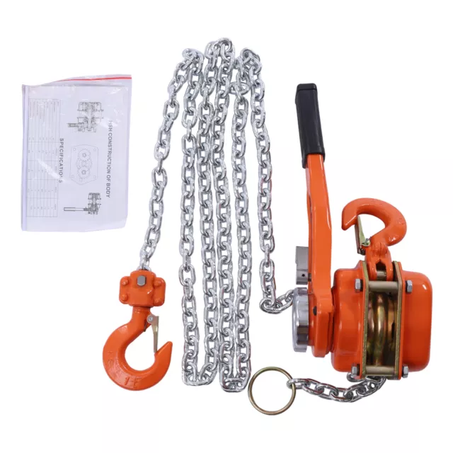 3/4Ton G80 Mini Lever Chain Hoist Ratchet Type Come Along Puller Highly Portable